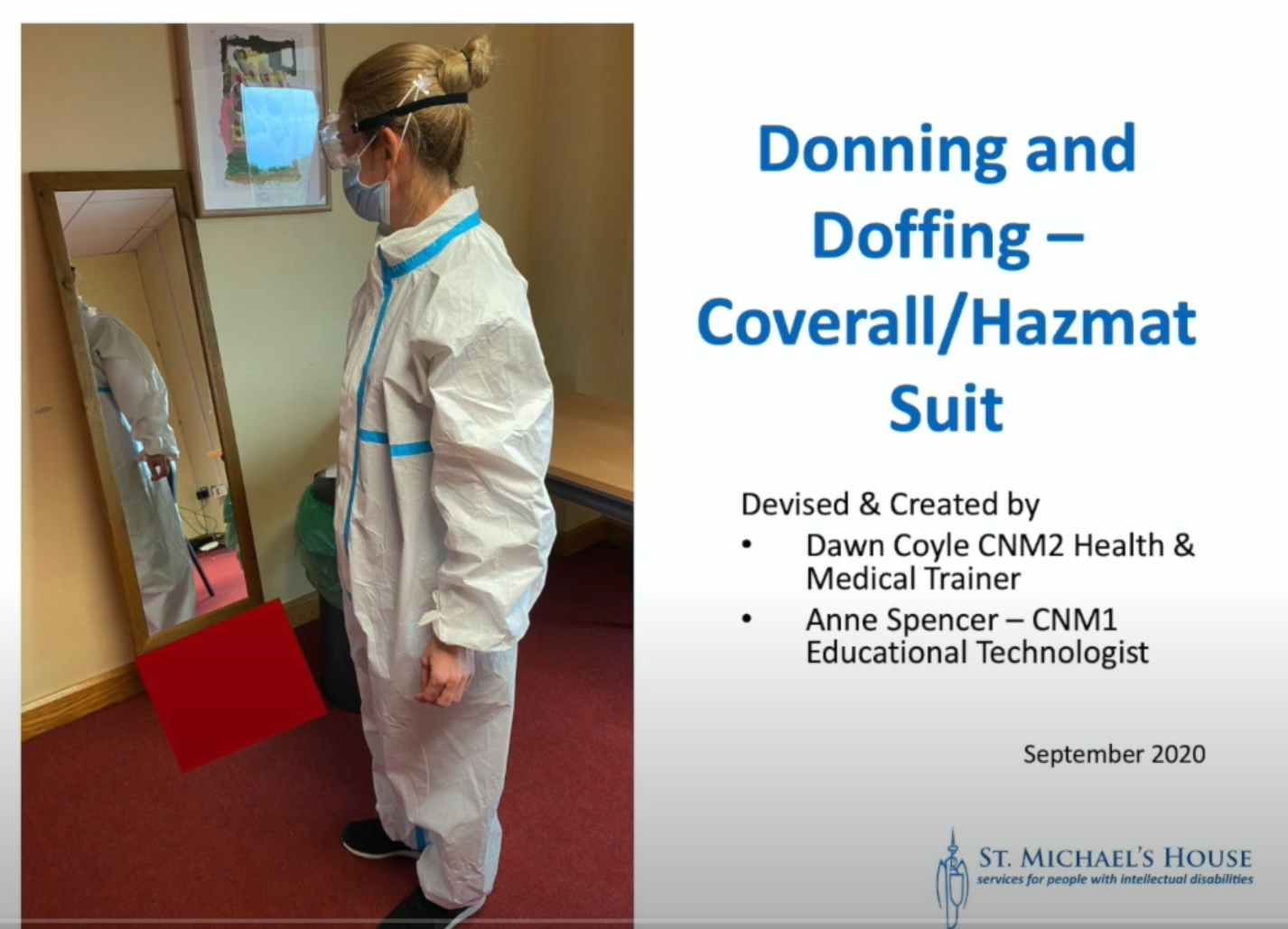 This short video shows how to Donn / Doff a Coverall /Hazmat Suit 